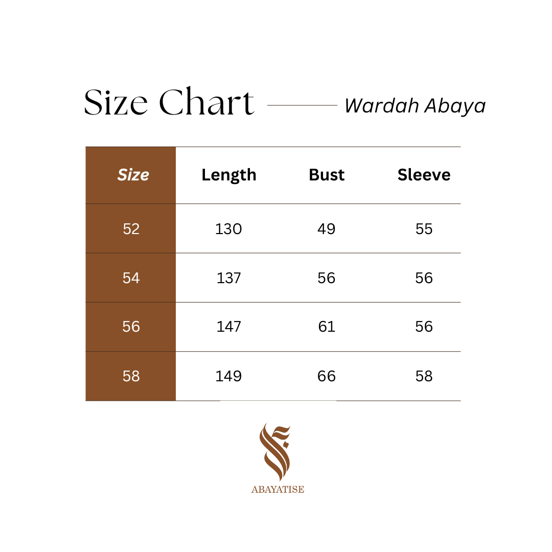 Wardah - Black Floral Abaya