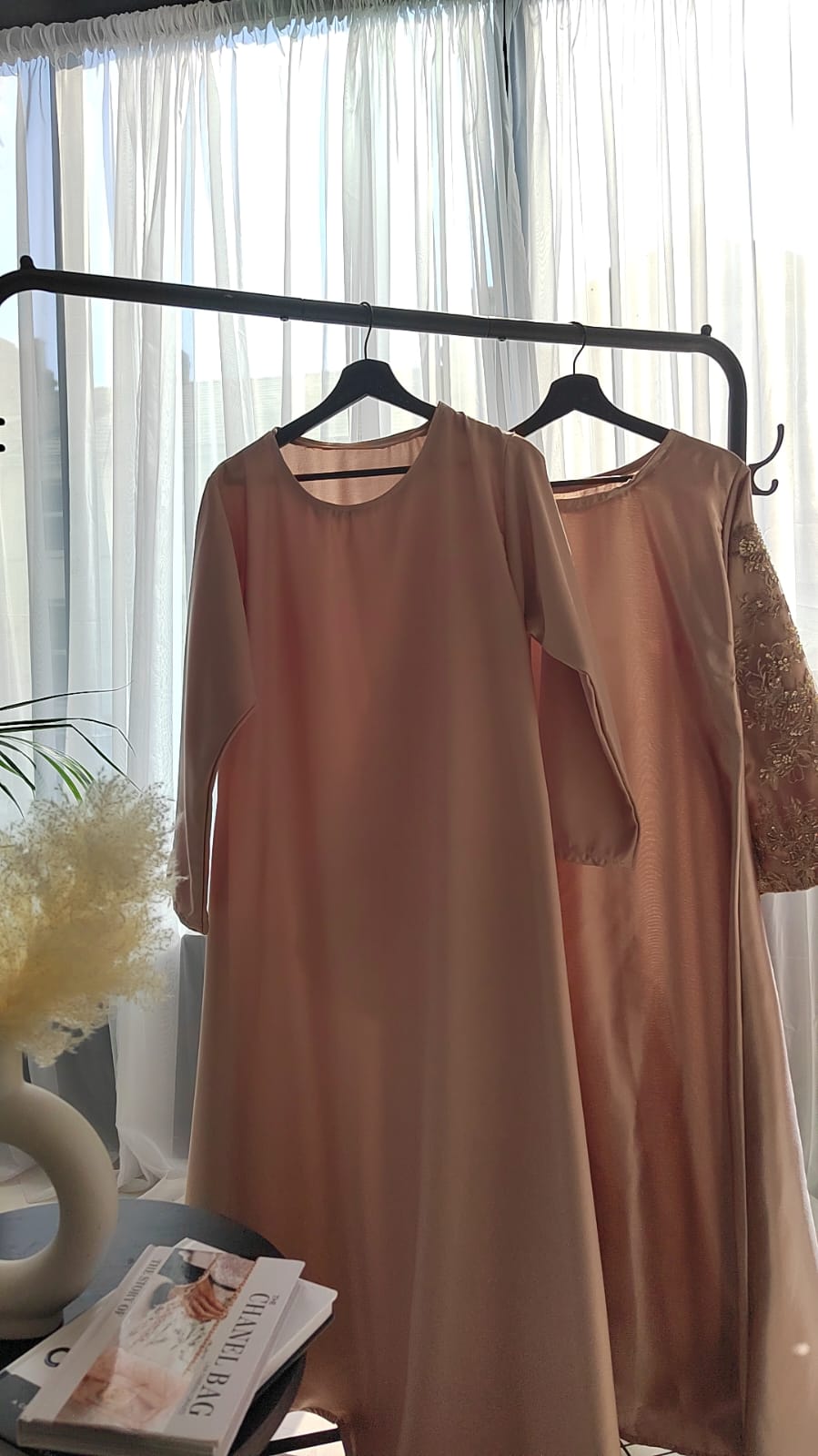 Sahar - Blush Beaded Abaya